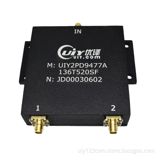 VHF UHF Band 136~520MHz RF 2 Way Power Divider Splitter For Intercom Parts
